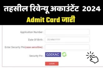 Rajasthan Tehsil Revenue Accountant Admit Card 2024: जारी