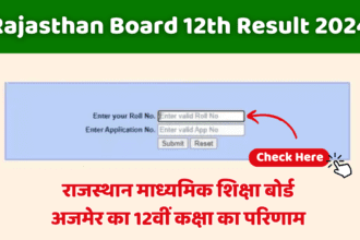 Rajasthan Board 12th Result 2024